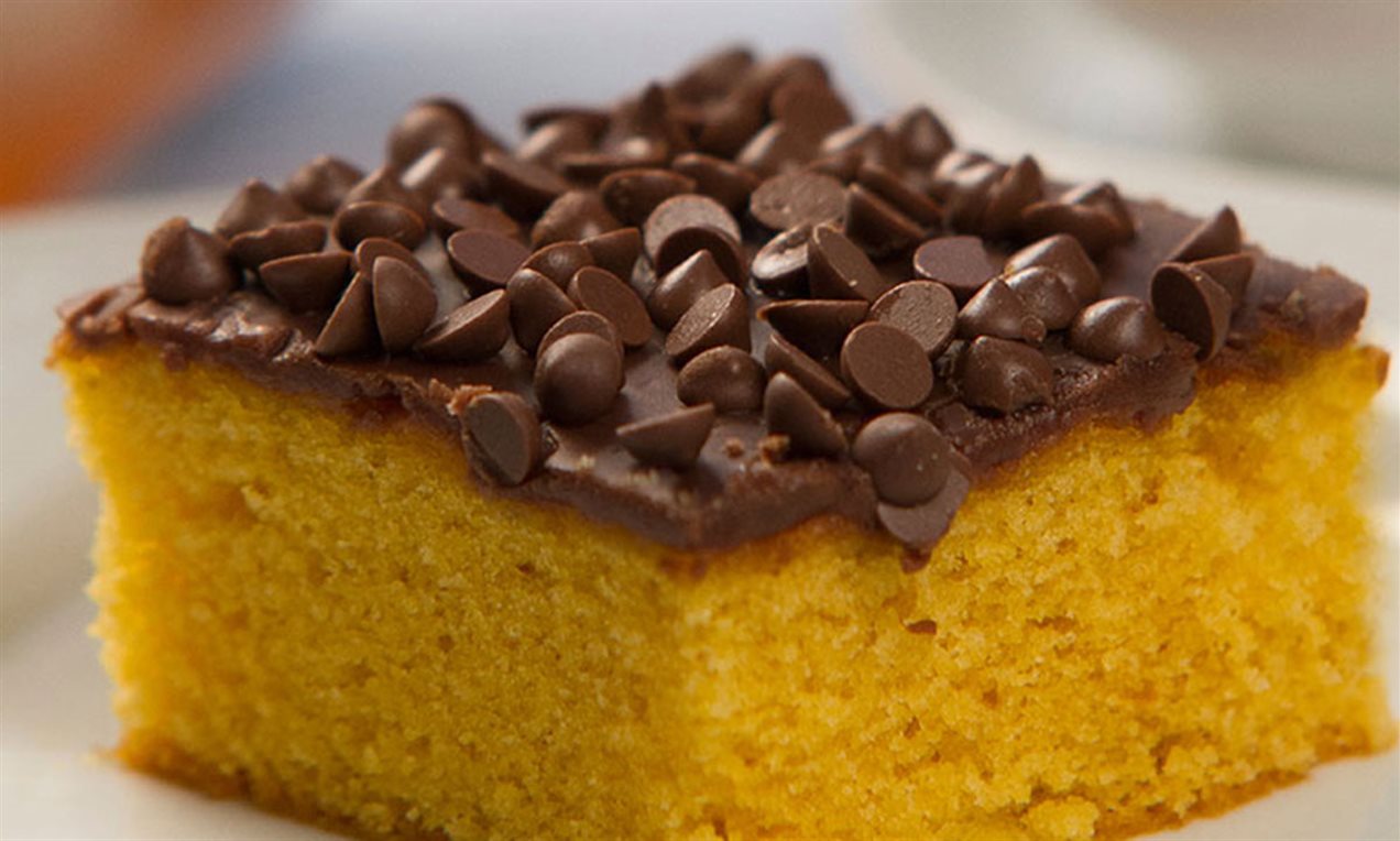 Bolo De Cenoura Com Gotas no Liquidificador